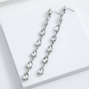 Aros Largos Cardamomo Plateados Humana