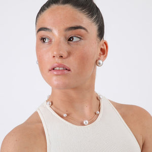 Set de aros y collar Pepa Dorado ID