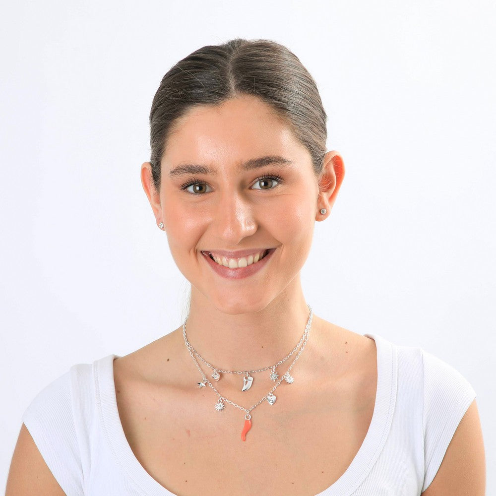 Collar Corto Vilma Plateado I-D