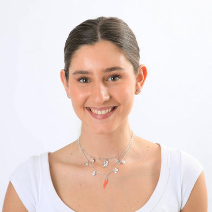 Collar Corto Vilma Plateado I-D