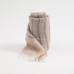 Pañuelo Liso Iker Lineas Beige Humana