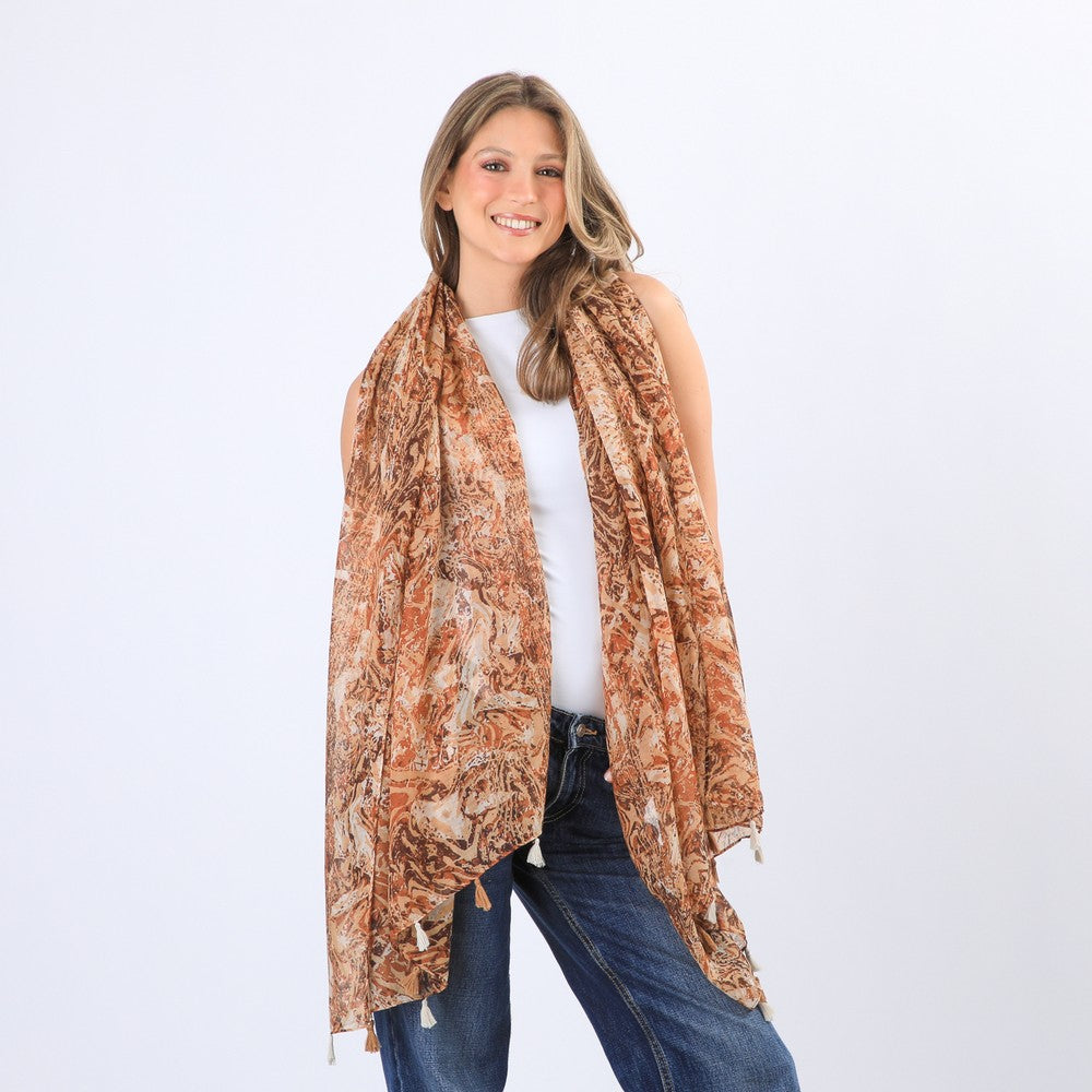 Pañuelo Estampado Exeter Beige I-D