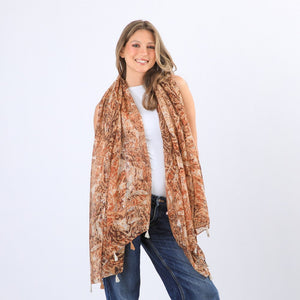 Pañuelo Estampado Exeter Beige I-D