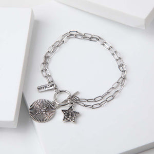 Pulsera Blanda Riveira Plateada Humana