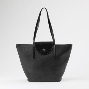Cartera Tote Darling Ecocuero negro Tatienne