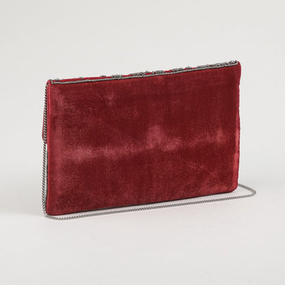Cartera Clutch Elliot Green Burdeo Humana