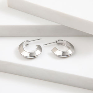 Aros Argolla Pietro Plateado Acero Inoxidable Humana