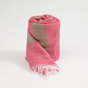 Pañuelo Liso Mari Lineas Fucsia Tatienne