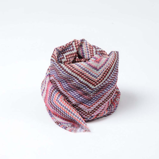 Pañuelo Estampado Chevron Rosado Humana