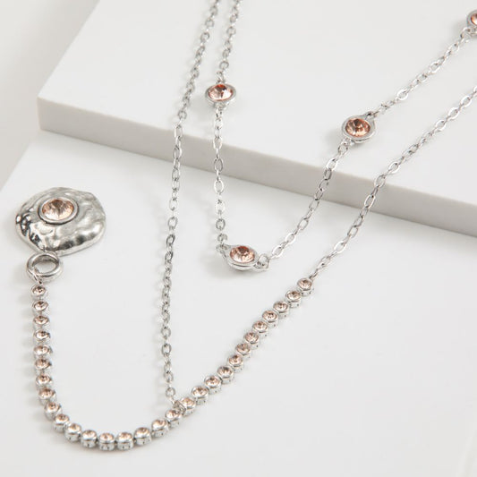 Collar Corto Roe Plateado Tatienne