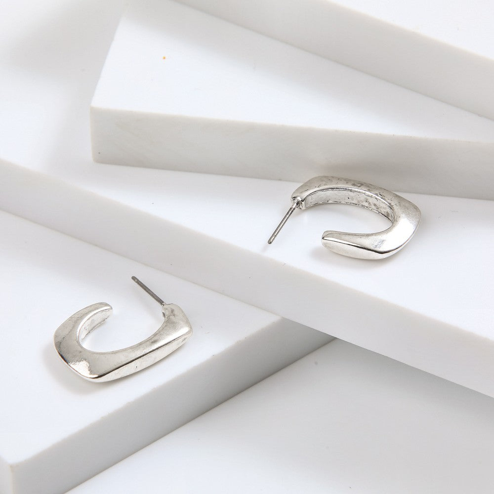 Aros Argollas Ester Silver Tatienne