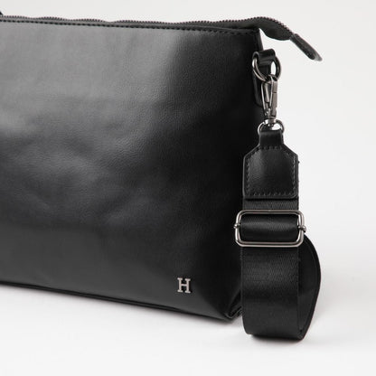 Cartera Bandolera Berta Ecocuero Negro Humana