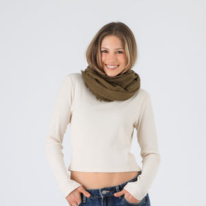 Pañuelo Liso Rosa Verde I-D