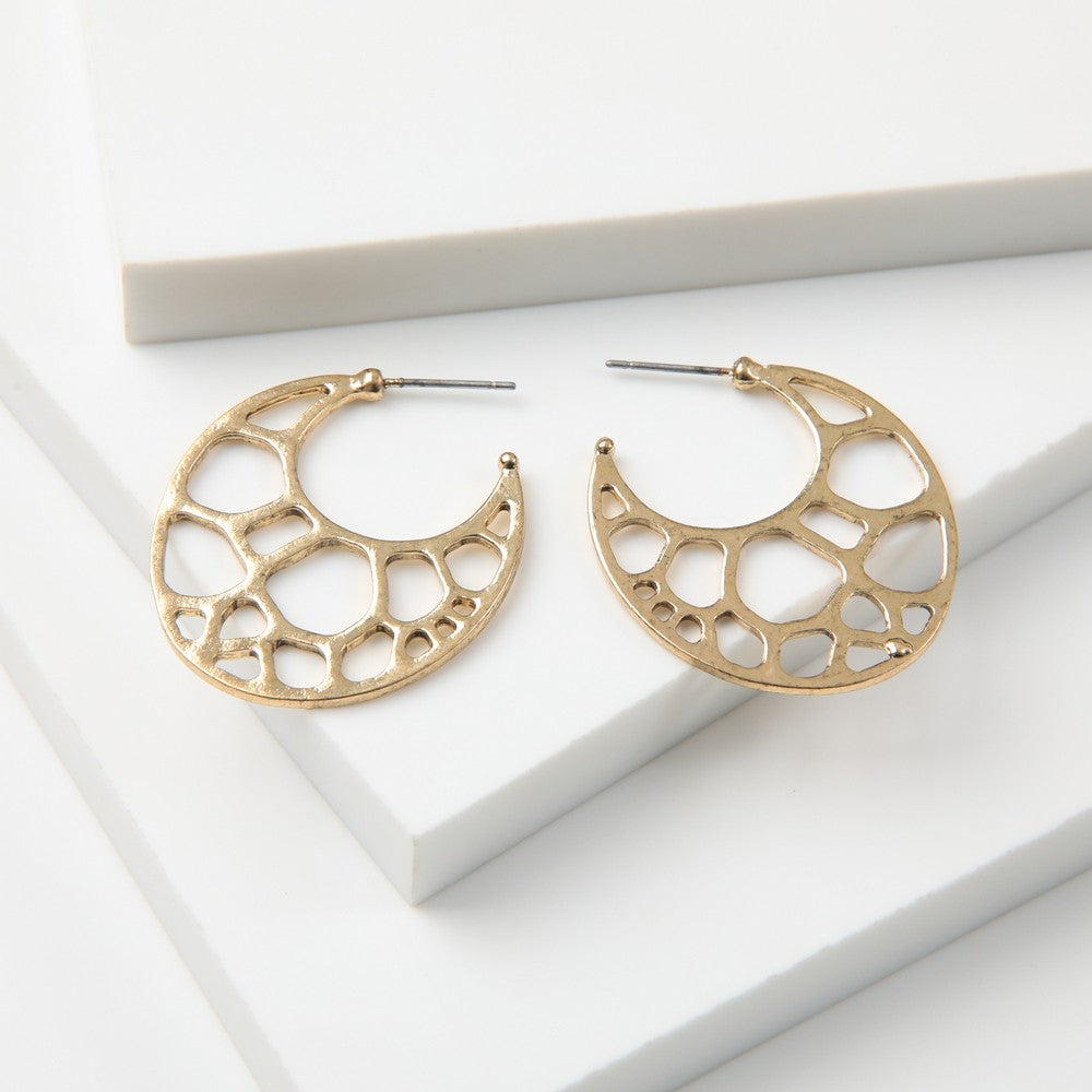 Aros Argollas Nori Dorado Tatienne