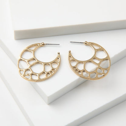 Aros Argollas Nori Dorado Tatienne