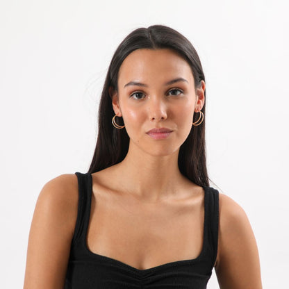 Aros Argolla Muna Dorado Tatienne