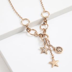 Collar Corto Starlight Dorado Humana