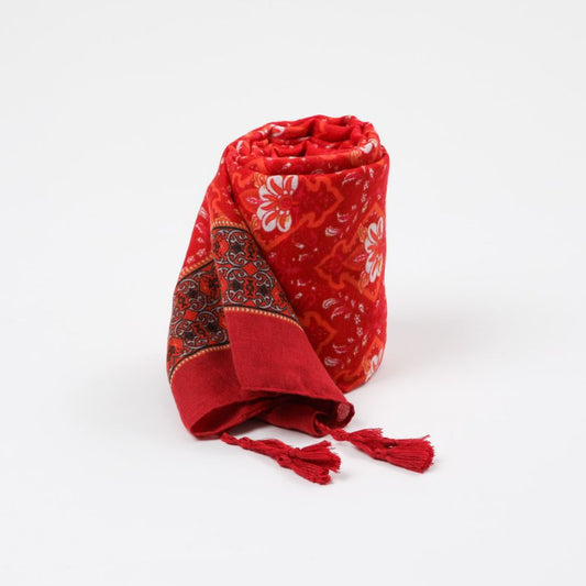 Pañuelo Estampado Brigitte Rojo Tatienne