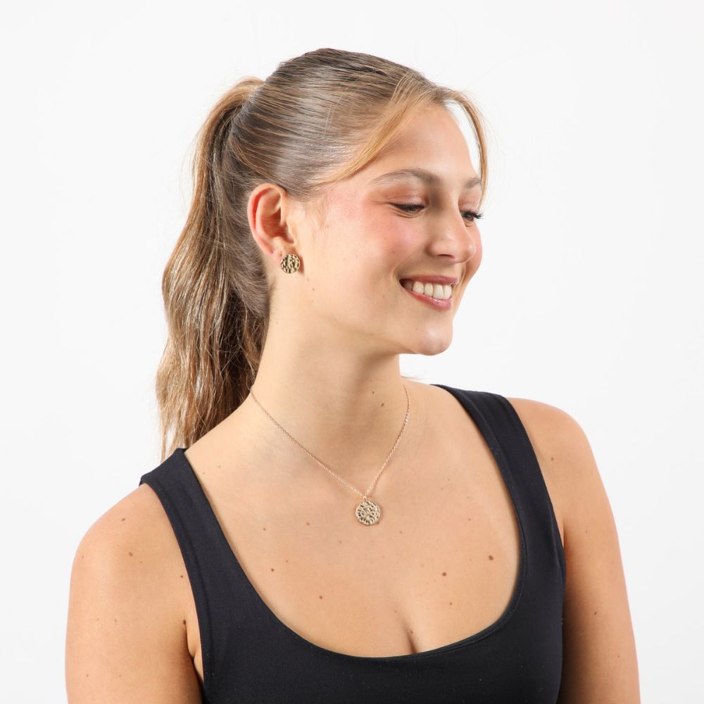 Collar Set Apricot Crush 2 Dorado Tatienne