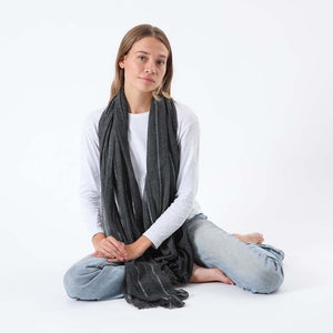Pañuelo Liso Luarca Negro Humana