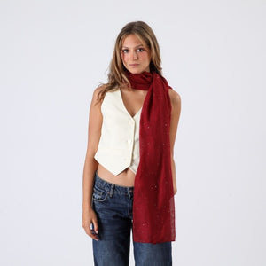 Pañuelo Liso Gabe Brillos Burdeo Humana