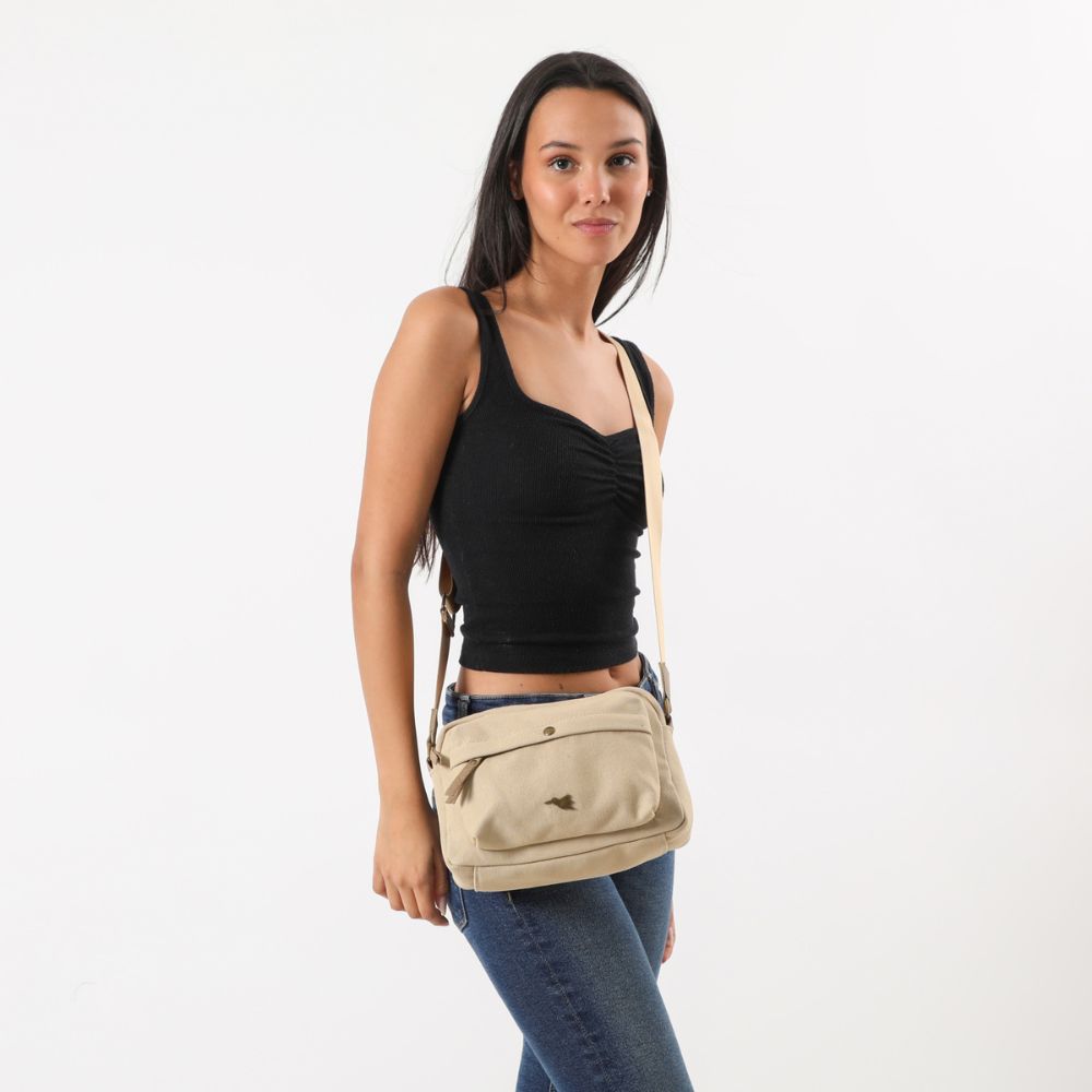 Cartera Cruzada Estrella Beige Tatienne