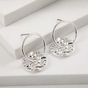 Aros Mediano Maggie Plateado Tatienne