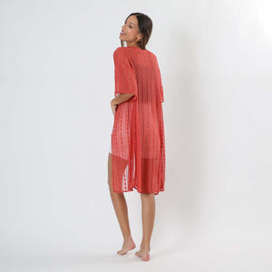 Kimono Knit Rojo Tatienne