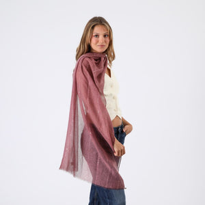 Pañuelo Liso Ivo Lentejuelas Burdeo Humana