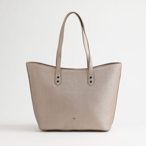 Cartera Tote Reims Ecocuero Beige ID