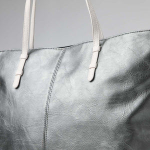 Cartera Hombro Margaret Plateada Humana