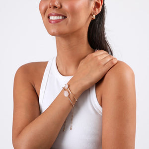 Pulsera Blanda Doble Hexa Dorado Humana