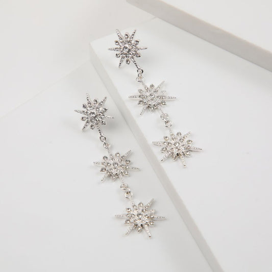 Aros Largo Brenda Plateado i-D