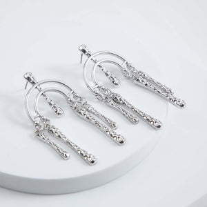 Aros Largo Lennon Plateado i-D