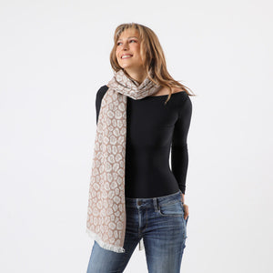 Pañuelo Jacquard Hanna Rosado Humana