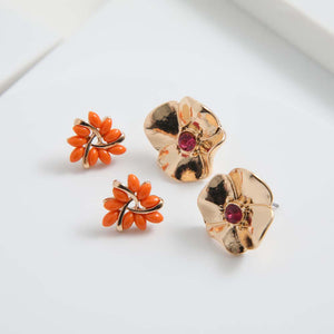 Set Aros Vibrante Naranjo i-D