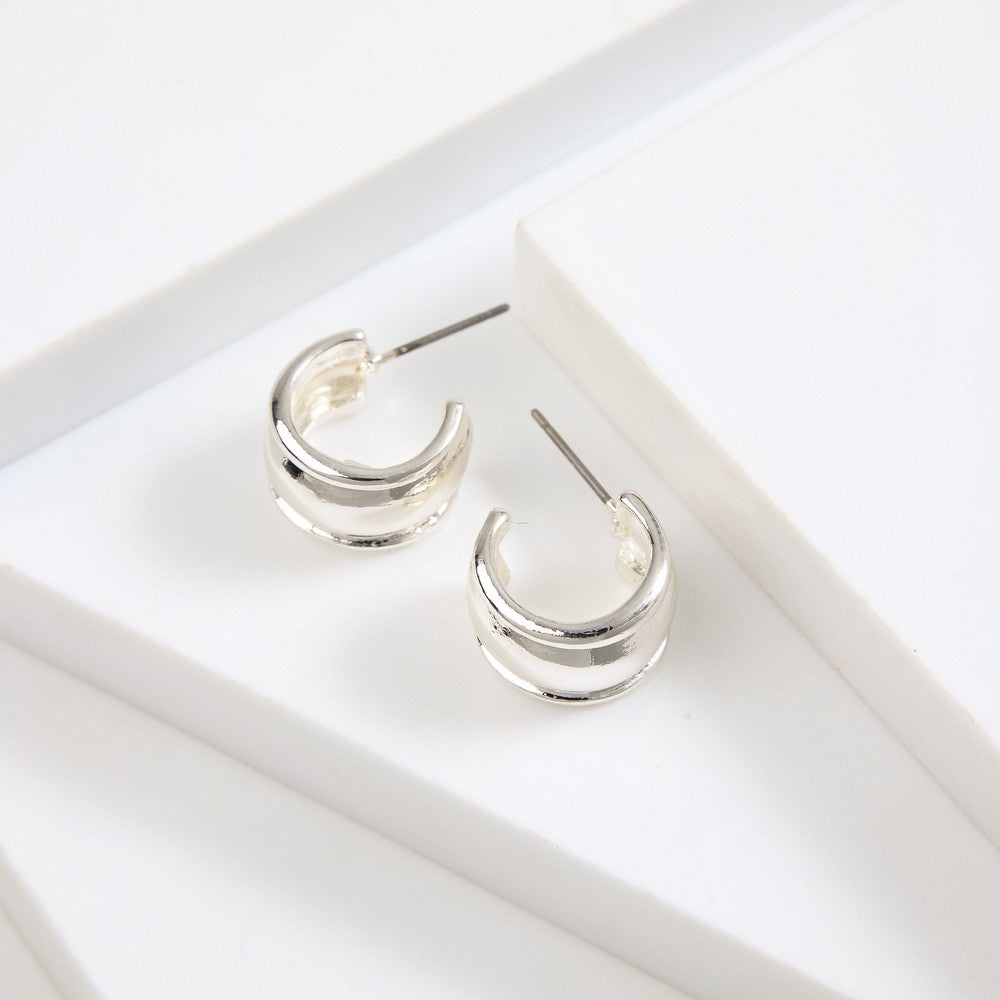 Aros Argollas Evia Silver Tatienne