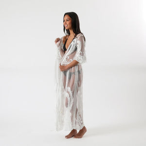 Kimono Playa Wings White Tatienne