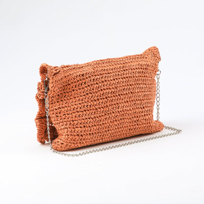 Cartera Clutch Naia Naranjo Humana