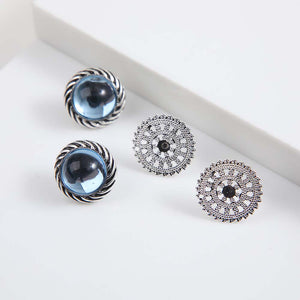 Set Aros Snow Plateados Tatienne