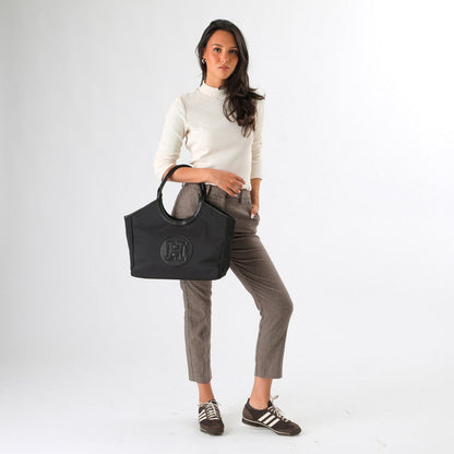 Cartera Tote Drena Negro Humana