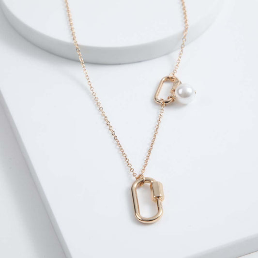 Collar Corto Shell Dorado i-D