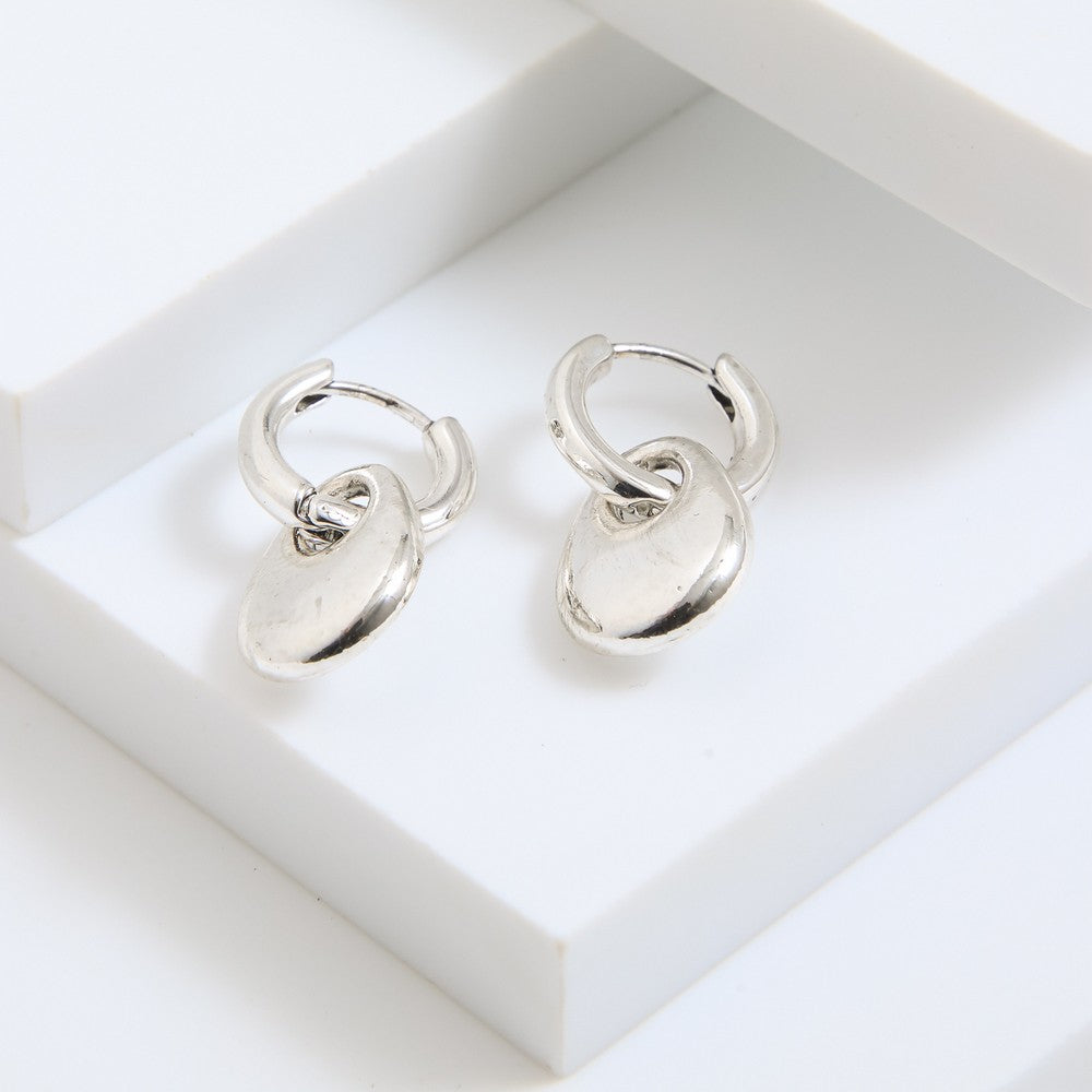 Aros Argollas Glow Plateado Humana