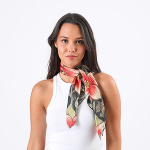 Bandana Linn Flores Rojo Tatienne