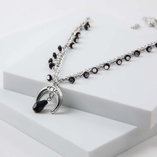 Collar Corto Libra Plateado Humana