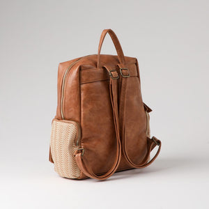 Mochila Anisa Ecocuero Camel Humana