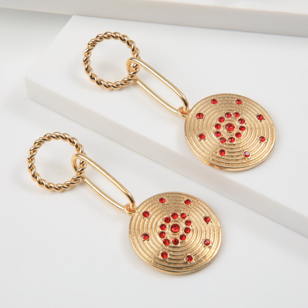 Aros Largos Elvira Rojo Humana