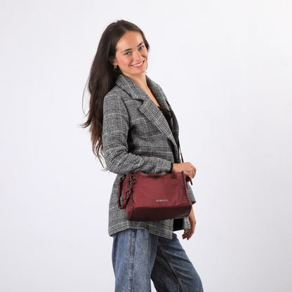 Cartera Bandolera Celia Burgundy Humana