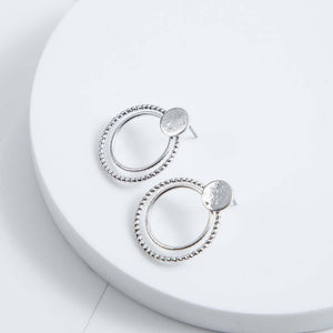 Aros Pegado Azucena Plateado Humana