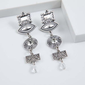 Aros Largos Phi Phi Plateados i-D